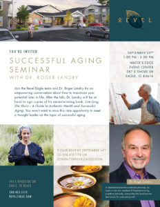 Successful Aging Seminar with Dr. Roger Landry @ Water's Edge Event Center