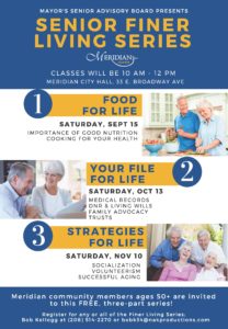 Strategies for Life - Senior Finer Living Series @ Meridian City Hall