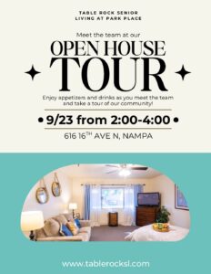 Open House Tour for Table Rock Senior Living at Park Place @ Table Rock Senior Living at Park Place